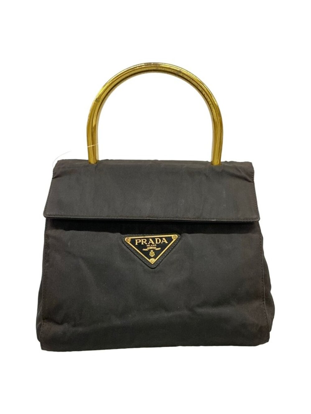Prada Handbag Black Gold